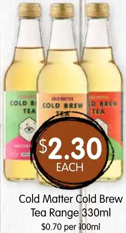 Spudshed Cold Matter Cold Brew Tea Range offer