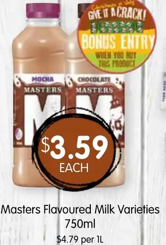 Spudshed Masters Flavoured Milk Varieties offer