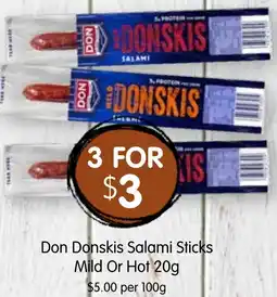 Spudshed Don Donskis Salami Sticks offer