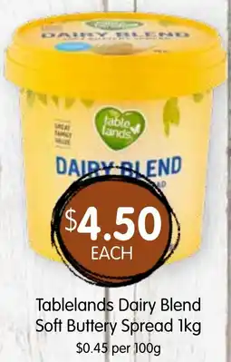 Spudshed Tablelands Dairy Blend Soft Buttery Spread offer