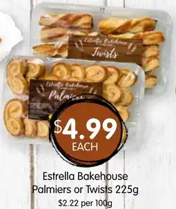 Spudshed Estrella Bakehouse Palmiers or Twists offer