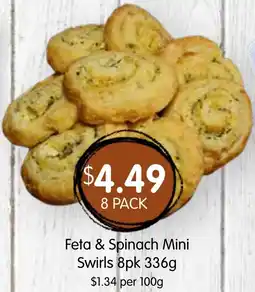 Spudshed Feta & Spinach Mini Swirls offer