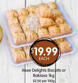 Spudshed Akee Delights Biscuits or Baklava offer