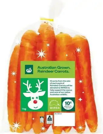 Woolworths Woolworths Reindeer Carrots 1 kg Pack offer