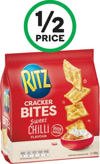 Woolworths Ritz Cracker Bites 180g offer