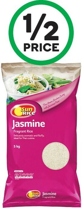Woolworths SunRice Jasmine Fragrant Rice 5 kg offer