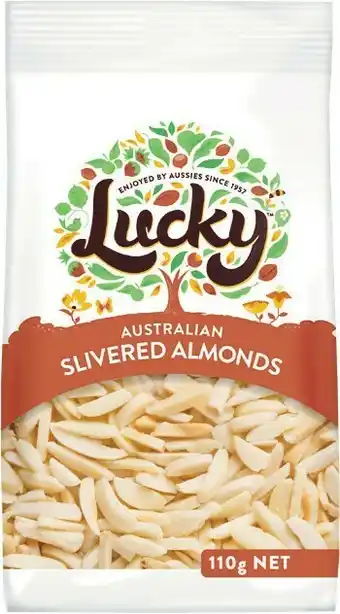 Woolworths Lucky Almonds Slivered 110g offer