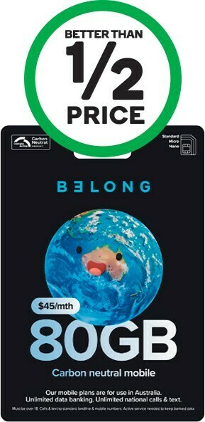 Woolworths Belong $45 Starter Pack# offer
