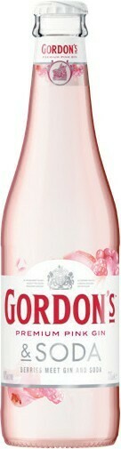 Woolworths Gordon’s Pink Gin & Soda Bottles 4x330ml offer