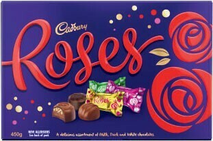 Coles Cadbury Roses Boxed Chocolate 450g offer