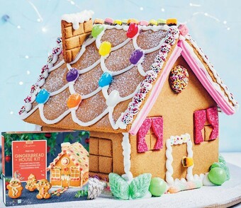 Coles Festive Gingerbread House Kit 1kg
