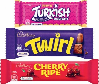 Coles Cadbury Medium Bar 30g-60g, Europe Bar 40g-45g or Toblerone Bar 50g offer