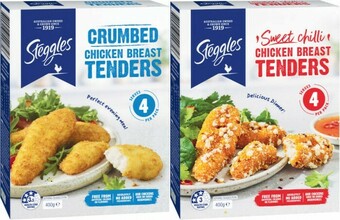 Coles Steggles Chicken Breast Tenders 400g offer