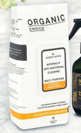 Coles Organic Choice Multipurpose Wipes 96 Pack offer