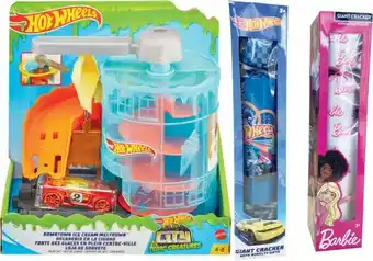 Coles Hot Wheels City Downtown Play Set or Novelty Hot Wheels or Barbie Cracker offer