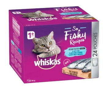 Coles Whiskas Oh So Cat Food 24x85g offer