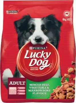 Coles Purina Lucky Dog Dry Dog Food 8kg offer