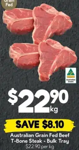 Drakes Australian Grain Fed Beef T-Bone Steak offer
