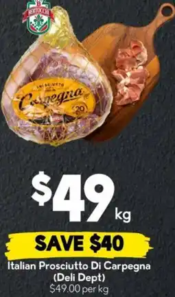 Drakes Italian Prosciutto Di Carpegna offer