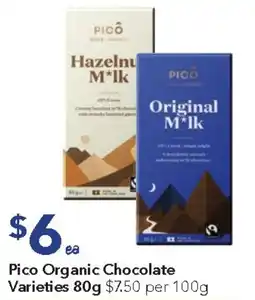 Ritchies Pico Organic Chocolate offer