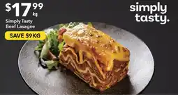 Ritchies Simply Tasty Beef Lasagne offer
