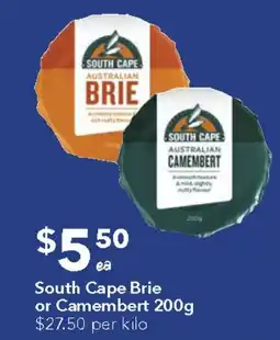 Ritchies South Cape Brie or Camembert offer