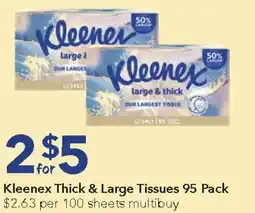 Ritchies Kleenex Thick & Large Tissues offer