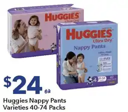 Ritchies Huggies Nappy Pants Varieties offer