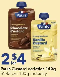 Ritchies Pauls Custard Varieties offer