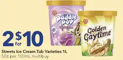 Ritchies Streets Ice Cream Tub offer