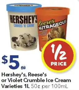 Ritchies Hershey's, Reese's or Violet Crumble Ice Cream offer