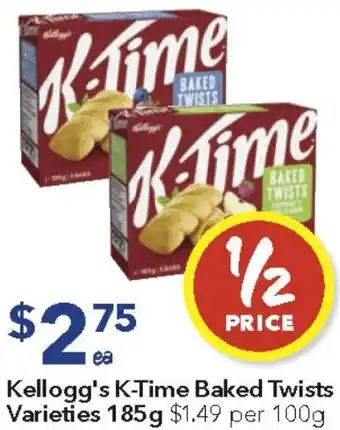 Ritchies Kellogg's K-Time Baked Twists offer