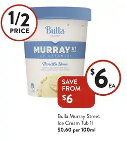 Foodworks Bulla Murray Street Ice Cream Tub offer