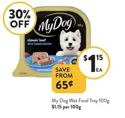 Foodworks My Dog Wet Food Tray offer