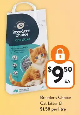 Foodworks Breeder's Choice Cat Litter offer