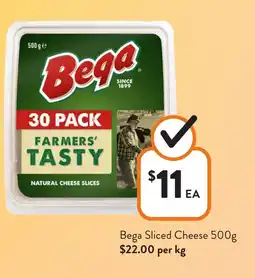 Foodworks Bega Sliced Cheese offer