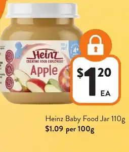 Foodworks Heinz Baby Food Jar offer