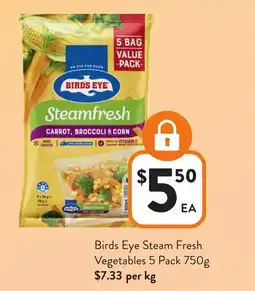 Foodworks Birds Eye Steam Fresh Vegetables offer