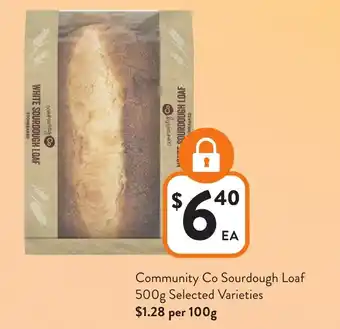 Foodworks Community Co Sourdough Loaf offer