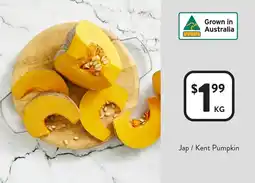 Foodworks Jap / Kent Pumpkin offer