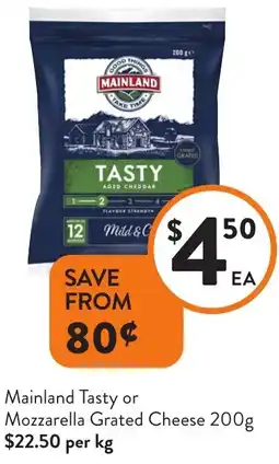 Foodworks Mozzarella Grated Cheese offer