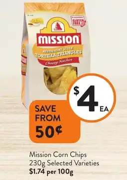 Foodworks Mission Corn Chips offer