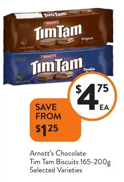 Foodworks Arnott's Chocolate Tim Tam Biscuits offer
