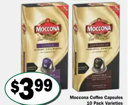 Friendly Grocer Moccona Coffee Capsules offer