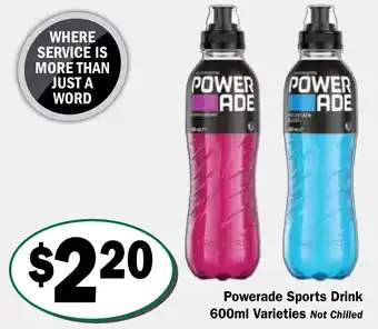 Friendly Grocer Powerade Sports Drink offer
