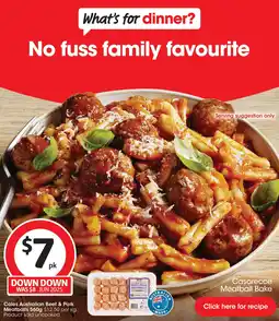 Coles Coles Australian Beef & Pork Meatballs offer
