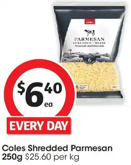 Coles Coles Shredded Parmesan offer