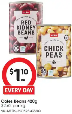 Coles Coles Beans offer