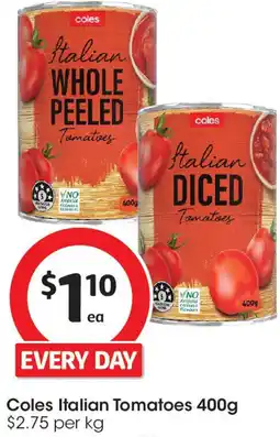 Coles Coles Italian Tomatoes offer