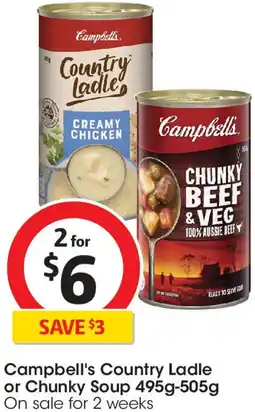 Coles Campbell's Country Ladle or Chunky Soup offer